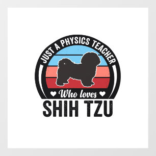 Autocollant Pour Fenêtre Conception de T-shirt de chien vintage Shih Tzu pr