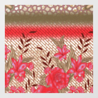 Conception de tissu complexe avec motifs floraux 