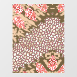 Autocollant Pour Fenêtre Conception de tissu complexe présentant des motifs