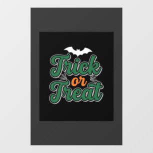 Autocollant Pour Fenêtre Conception de Web de chauve-souris de Trick or Tre