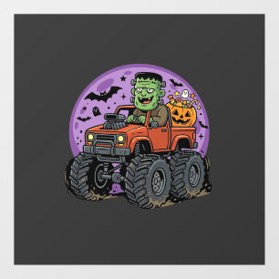 Autocollant Pour Fenêtre Conception graphique de camion monstre Frankenstei