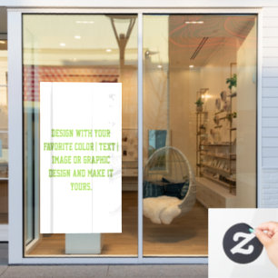 Autocollant Pour Fenêtre Concevez votre propre 52" x 72"