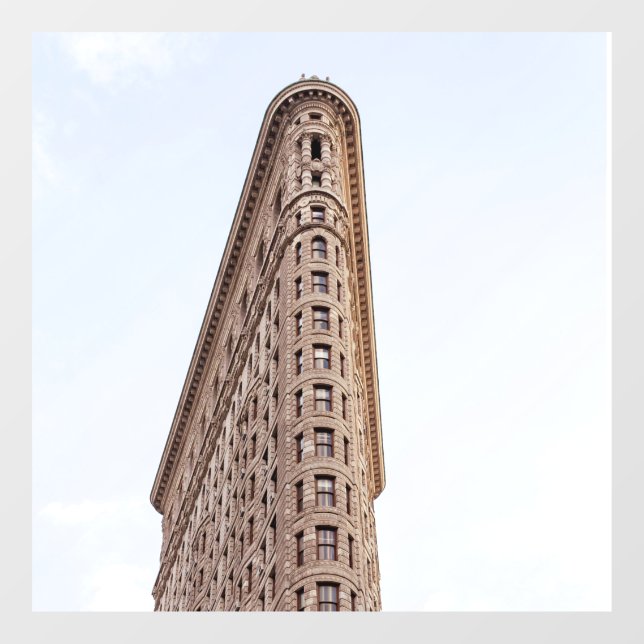Autocollant Pour Fenêtre Construction de Flatiron (Feuille)