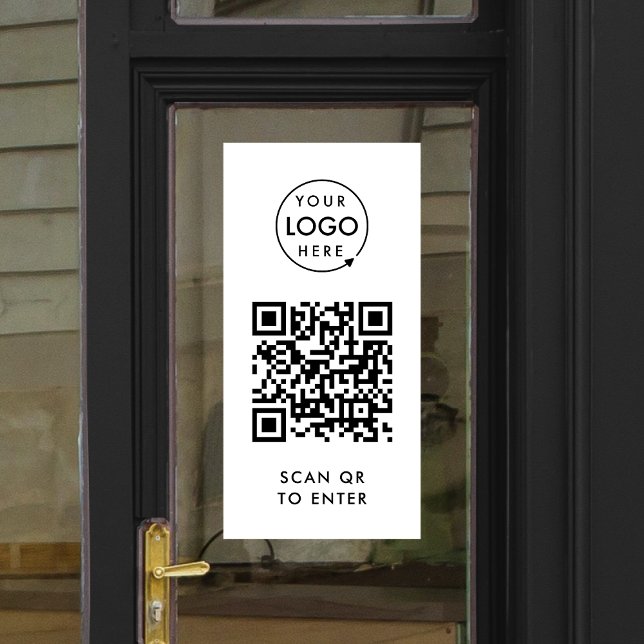 Autocollant Pour Fenêtre Contrôle d'accès Code QR | Scannez pour Entrer Log (Créateur téléchargé)