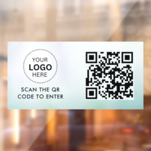 Autocollant Pour Fenêtre Contrôle d'accès Entrée du logo de l'entreprise