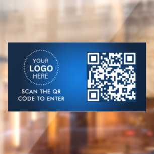 Autocollant Pour Fenêtre Contrôle d'accès Entrée du logo de l'entreprise