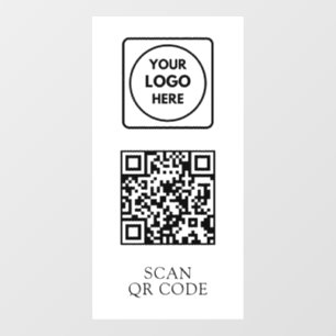 Autocollant Pour Fenêtre Contrôle d'accès QR Afficher pour Entrer dans le