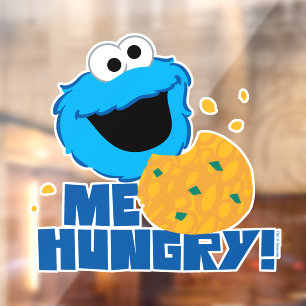 Autocollant Pour Fenêtre Cookie Monster Moi qui ai faim !