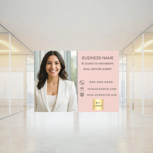 Autocollant Pour Fenêtre Coordonnées de contact photo d'entreprise logo ros
