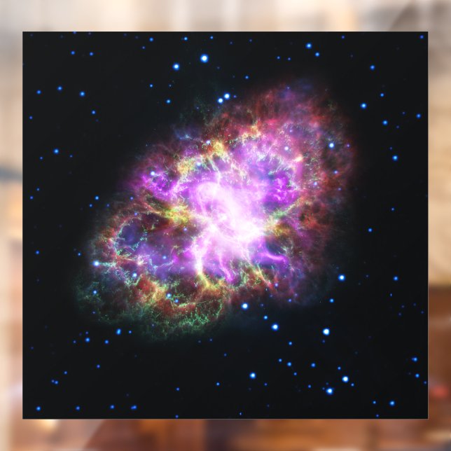 Autocollant Pour Fenêtre Crabe Nebula Supernova Remnant Hubble Composite (Feuille 2)