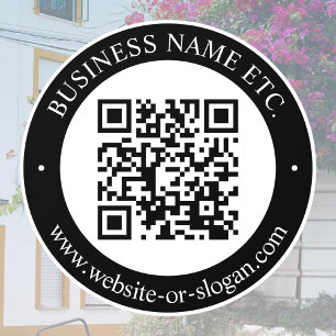 Autocollant Pour Fenêtre Créer un code QR et du texte personnalisable   Noi