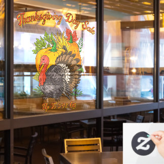 Autocollant Pour Fenêtre Customize Thanksgiving Day Sale Fall Harvest 