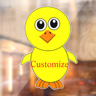 Autocollant Pour Fenêtre Cute Chick Thunder_Cove