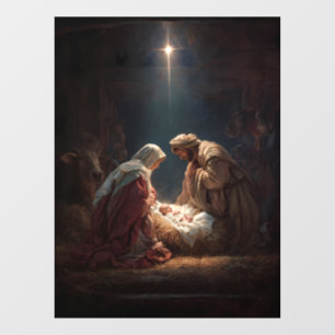 Autocollant pour fenêtre de la Sainte Famille