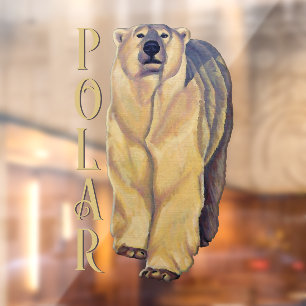 Autocollant Pour Fenêtre Décal Ours Polaire Art Ours Personnalisé