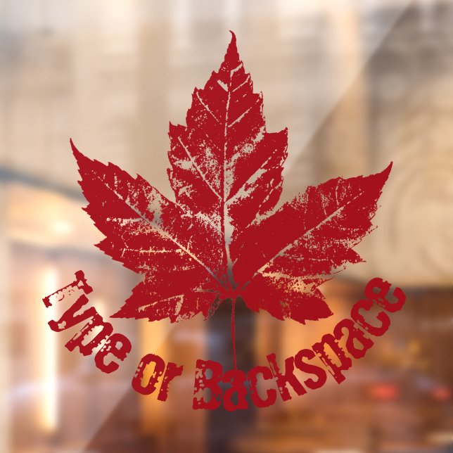 Autocollant Pour Fenêtre Décalage Canada Personnalisez la vignette Cool Can (Feuille 2)