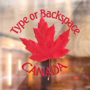 Autocollant Pour Fenêtre Décalage Canada Personnalisez la vignette Cool Can