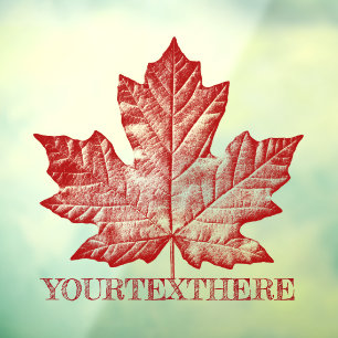 Autocollant Pour Fenêtre Décalage Canada Personnalisez la vignette Cool Can