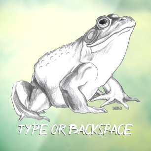 Autocollant Pour Fenêtre Décalage de grenouille personnalisée Décalage de f
