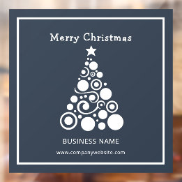 Autocollant Pour Fenêtre Décoration de fenêtre de sapin de Noël blanc pour