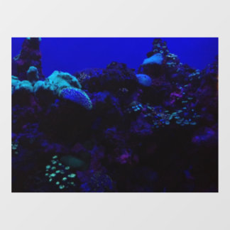 Autocollant Pour Fenêtre Deep Blue Aquarium scene window cling
