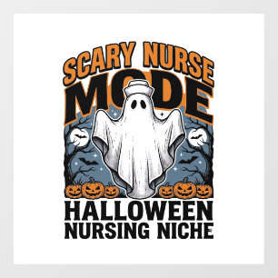 Autocollant Pour Fenêtre Déguisement d'infirmière effrayante Halloween Chem