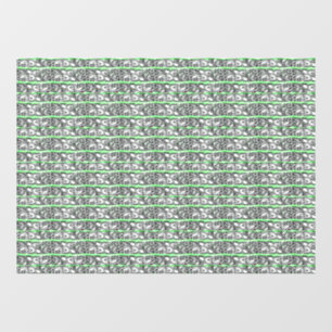 Autocollant Pour Fenêtre Design Motif croisé Filigree vert