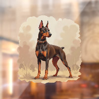 Dobermann Pinscher Chien Brun Rouille Rouge