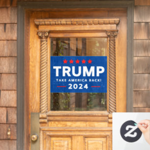Autocollant Pour Fenêtre Donald Trump 2024 et l'Amérique