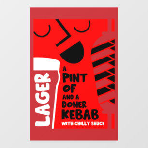 Autocollant Pour Fenêtre Doner Kebab