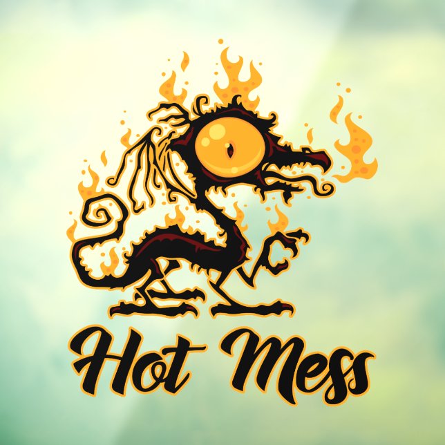 Autocollant Pour Fenêtre Dragon Crise Mess Hot Mess (Feuille 3)