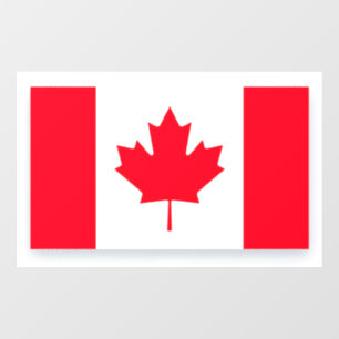 Autocollant Pour Fenêtre Drapeau canadien. CANADA. Grand