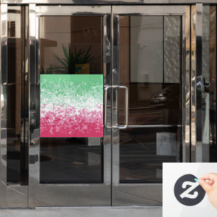 Autocollant Pour Fenêtre Drapeau de fierté abrosexuel abstrait groovy psych