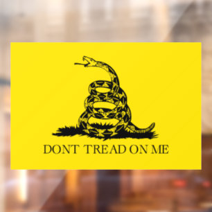 Autocollant Pour Fenêtre Drapeau de Gadsden à serpent à sonnette : Lutte, R