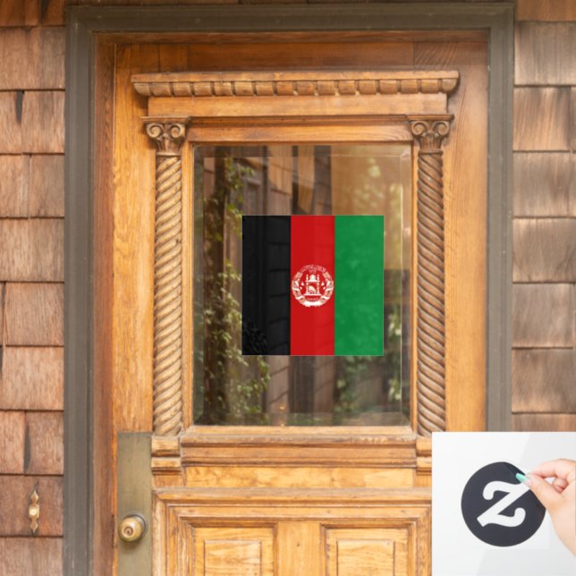Autocollant Pour Fenêtre Drapeau de l'Afghanistan (Porte d'accueil)