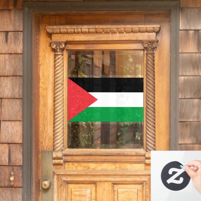 Autocollant Pour Fenêtre Drapeau de l'État palestinien patriotique (Porte d'accueil)