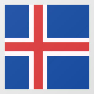 Autocollant Pour Fenêtre Drapeau de l'Islande