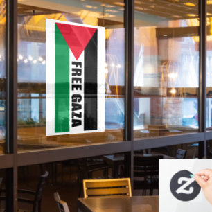 Autocollant Pour Fenêtre Drapeau de Palestine, Sauvez Gaza, Libérez Gaza