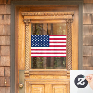 Autocollant Pour Fenêtre Drapeau des États-Unis découpé sur mesure