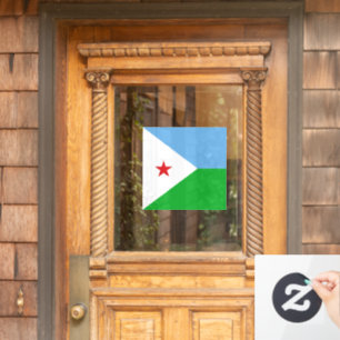 Autocollant Pour Fenêtre Drapeau Djibouti