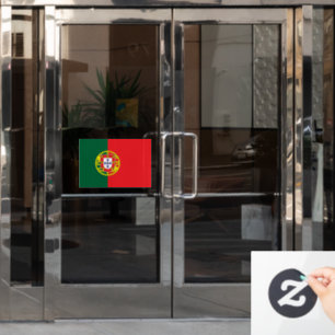Autocollant Pour Fenêtre Drapeau du Portugal découpé sur mesure
