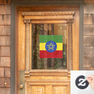 Autocollant Pour Fenêtre Drapeau éthiopien