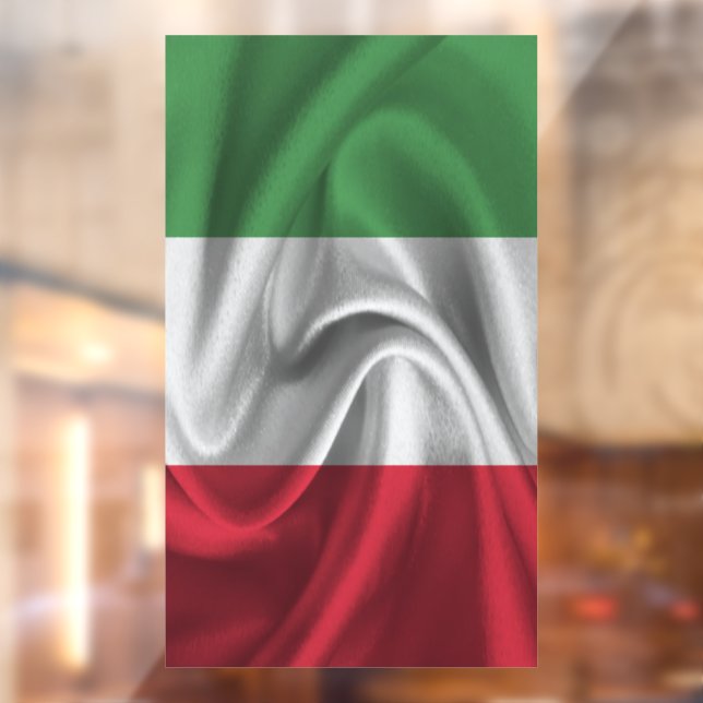 Autocollant Pour Fenêtre Drapeau Italie (Feuille 2)
