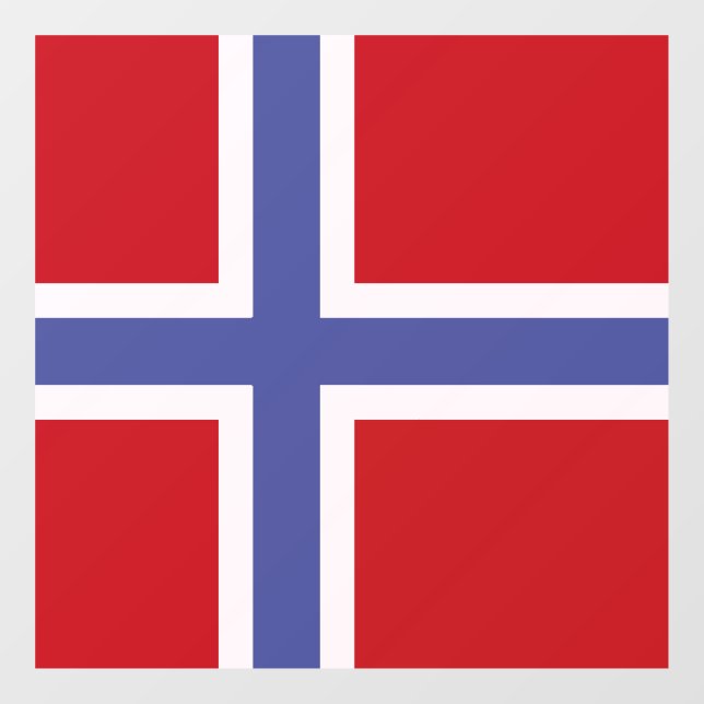 Autocollant Pour Fenêtre Drapeau norvégien (Feuille)