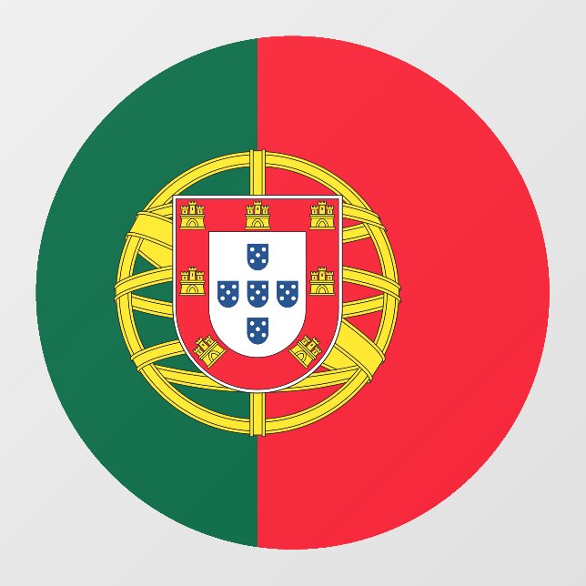Autocollant Pour Fenêtre Drapeau portugais (Feuille)