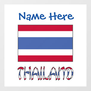 Autocollant Pour Fenêtre Drapeau thaïlandais personnalisé 
