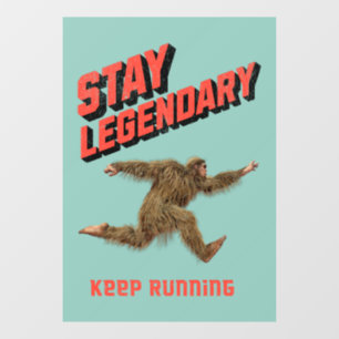 Autocollant Pour Fenêtre Drôle de motivation de course de Bigfoot