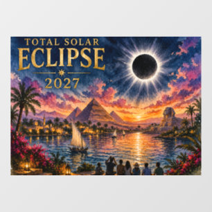 Autocollant Pour Fenêtre Éclipse solaire totale de 2027 en Égypte