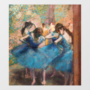 Autocollant Pour Fenêtre Edgar Degas - Danseuses en bleu