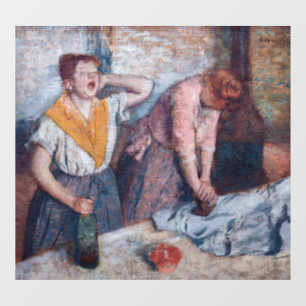 Autocollant Pour Fenêtre Edgar Degas - Femmes en repassage